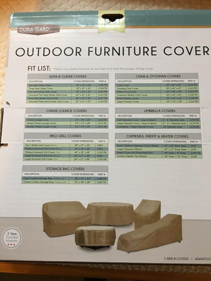 Chair Patio Furniture Cover | Waterproof Outdoor Protection | Oversized Wicker C