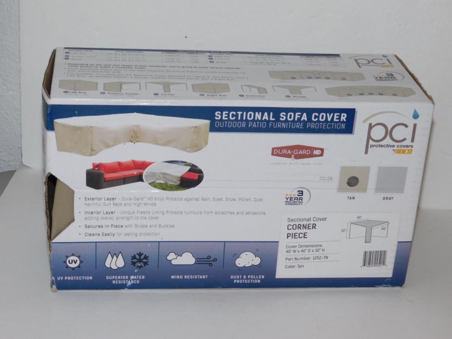 PCI Protective Covers Sectional Sofa Cover Outdoor Furniture Protection Tan