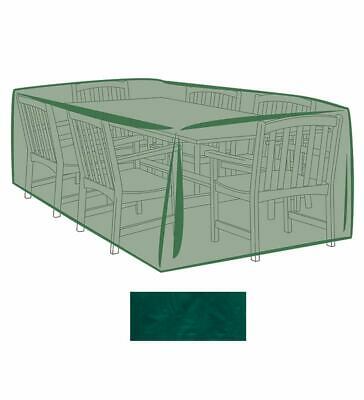 Outdoor Cover for X-Large Rectangle Table & Chairs, Green