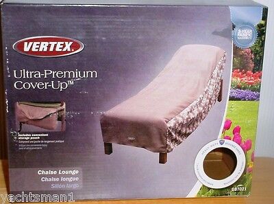Vertex Ultra-Premium Chaise Lounge Outdoor Patterned Chair Cover ~ New