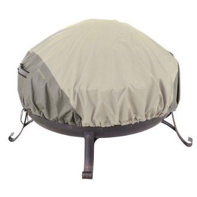 Belltown Classic Accessories Belltown Fire Pit Cover, Round, Grey