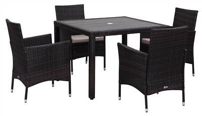 5-Pc Frazier Outdoor Set in Brown and Sand [ID 3754143]