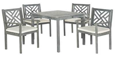 Bradbury 5-Pc Bradbury Outdoor Dining Set in Ash Gray [ID 3307474]