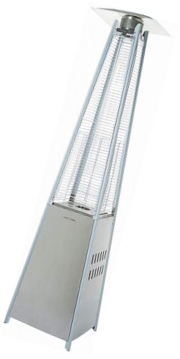 Basics Pyramid Patio Heater, Stainless Steel