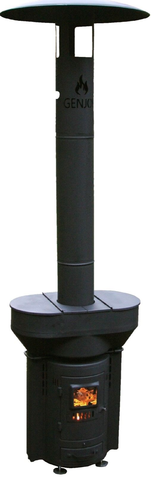 Q-Flame 3 by Qstoves, 72,000 BTU, outdoor patio heater, off-grid, pellet stove