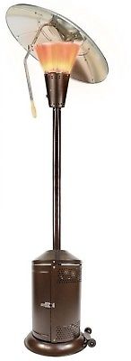 Hampton Bay Bronze Heat-Focusing Propane Gas Patio Heater Adjustable Thermostat