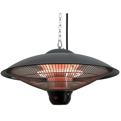 1500W Ceiling Mounted Round Outdoor Electric Patio Heater W/LED Light And Remote
