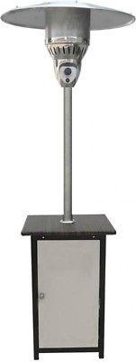 Hanover 7 ft. 41,000 BTU Stainless Steel Square Propane Gas Patio Heater with