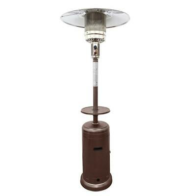 Propane Gas Patio Heater 48,000 BTU Hammered Adjustable Table Steel Bronze