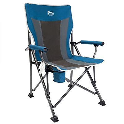 Timber Ridge Camping Chair Ergonomic High Back Support 300lbs with Carry Bag...
