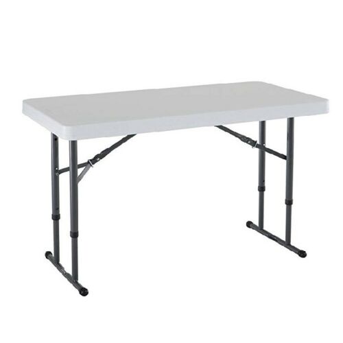 NEW Table Lifetime FREE SHIPPING Adjustable Folding Utility Table 4 Feet