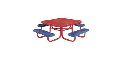 46 in. Portable Preschool Table in Blue & Red Finish [ID 707981]