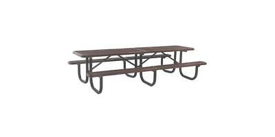 Heavy-Duty Shelter Picnic Table in Black Finish [ID 707966]
