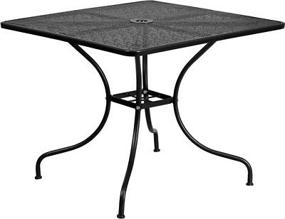 Flash Furniture Contemporary Patio Table With Black Finish CO-6-BK-GG