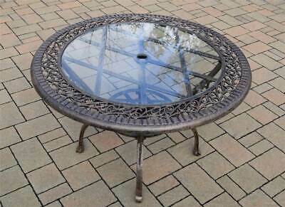 Round Patio Dining Table in Antique Bronze Finish [ID 3684076]