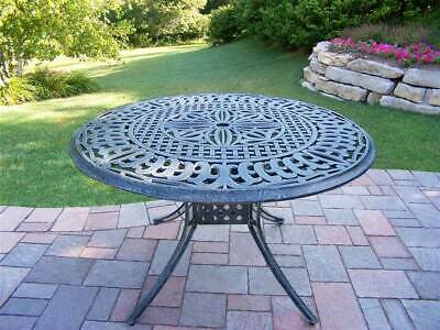 Round Patio Dining Table in Verdi Gray Finish [ID 3684074]