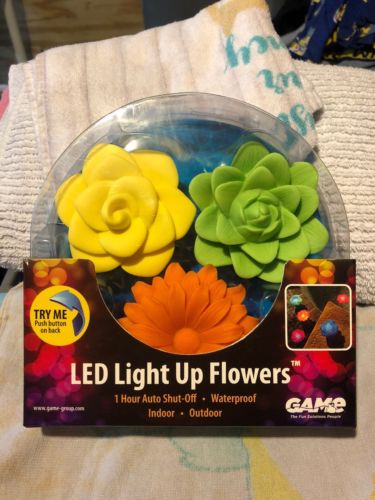 LED Light Up Flowers Swimming Pool SPA Fountain Game