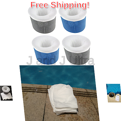 Aquatix Pro Pool Skimmer Socks 10pc Large Premium Filter Saver Socks, Ultrafi...