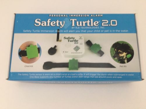 Safety Turtle 2.0 Child Pet Immersion Pool/Water Alarm Kit - New in Box