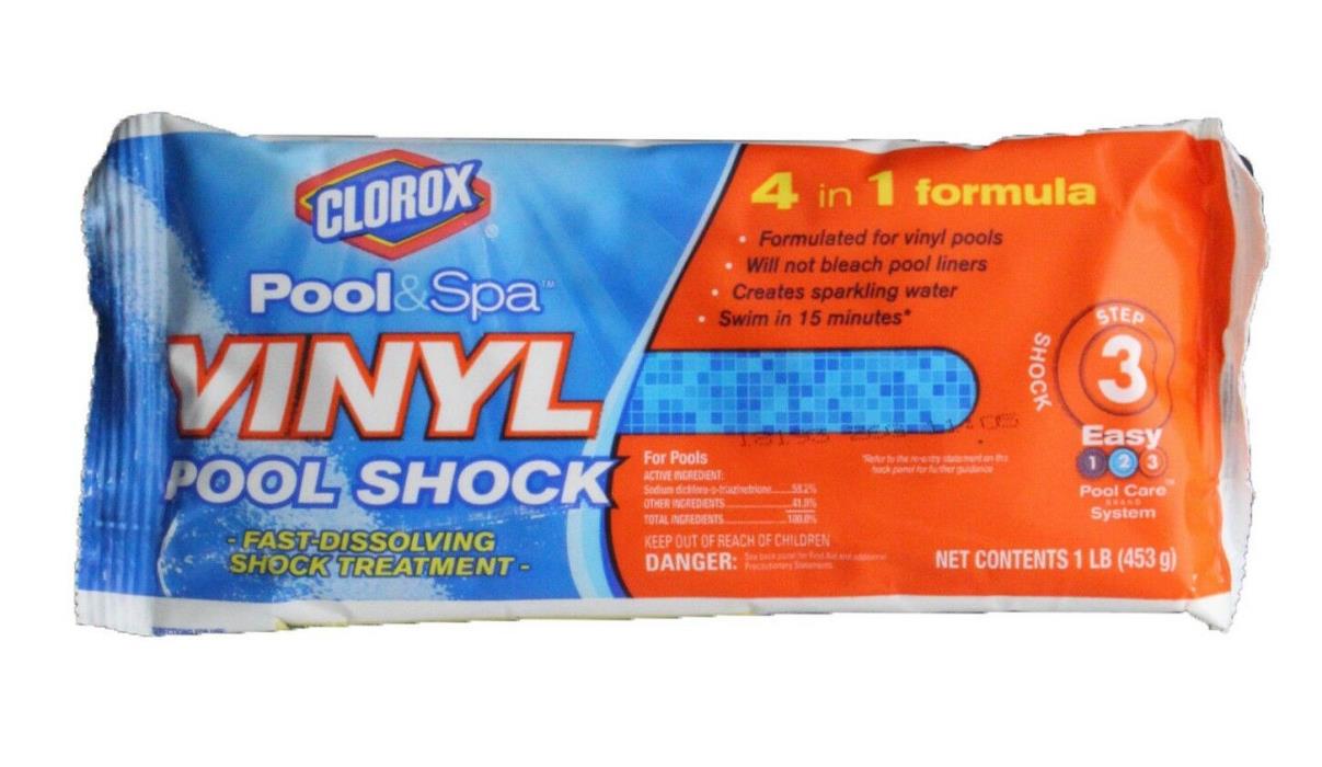 Clorox Pool & Spa 4 in 1 Formula Vinyl Pool Step 3 Shock 1 lb K35001CLXFM