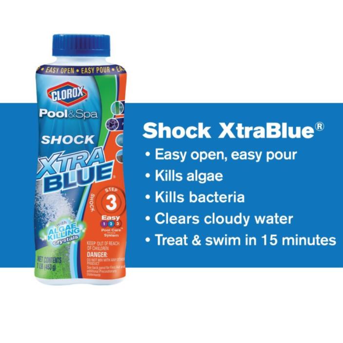 CLOROX Pool&Spa Shock Xtra Blue, 6-Pound 33006CLX