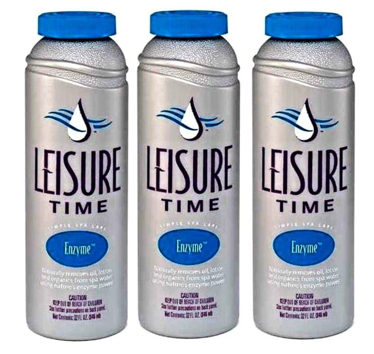* 3 Pack Leisure Time Spa Care Enzyme 32 oz Bottles Fast Ship ! New made in USA