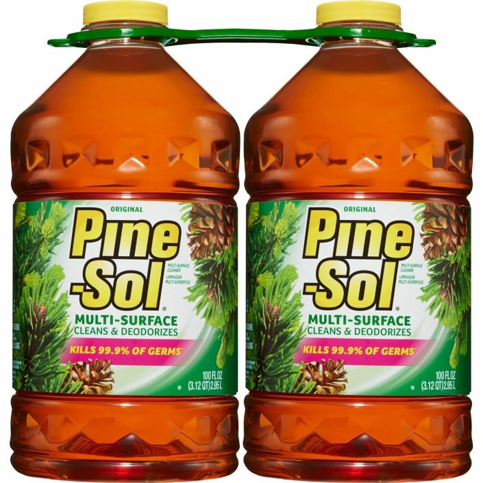 2Pk Pine-Sol Multi-Surface Cleaner Pine Scent 100oz Bottle