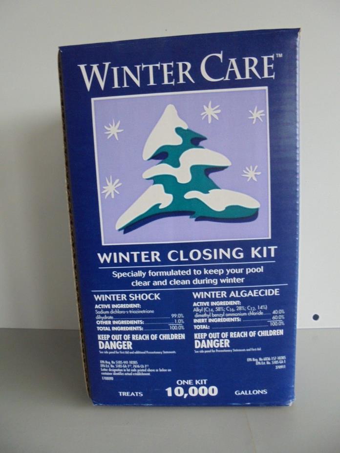Pool Winterizing Closing Kit 10,000 Gallon Liquid Algaecide & Winter Chlorine *