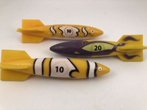 Swim Wings 3pcs Toypedo Bandits Toy Torpedo  Sticks Swimming Pool Bathtub