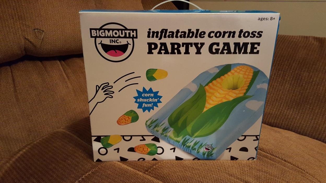 BigMouth Inflatable Corn/donut Toss Party Game Set - cornhole Pool float
