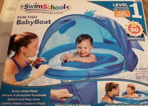 Fun Fish Baby Boat Extra Wide Float 6-24mos