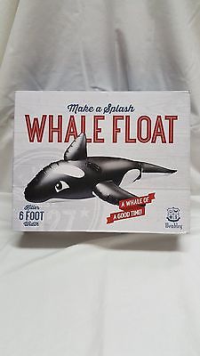 New NIB Wembley Inflatable Pool Float Toy Killer Whale design