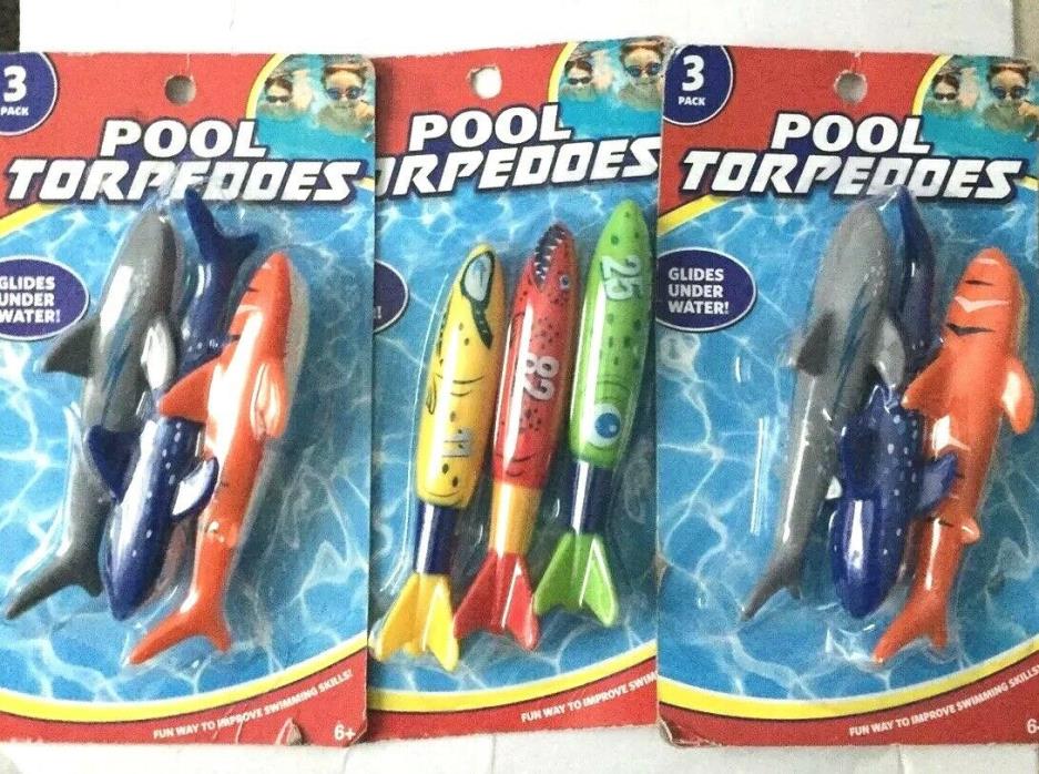 LOT OF 3 Packs Pool Torpedoes .9 Total