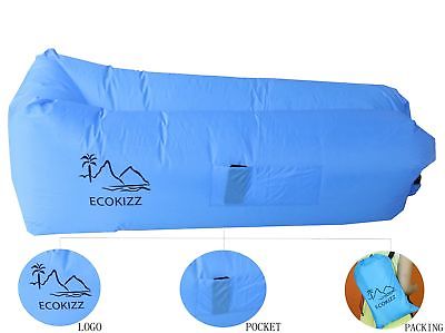 ECOKIZZ 2017 Inflatable Lounger Bed Protable Air hammock With Carrying Bag Fo...