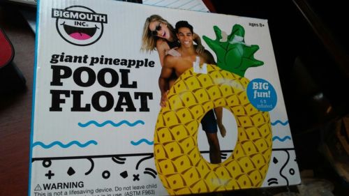 Giant Pineapple Pool Float Yellow Size 6FT by BigMouth Inc