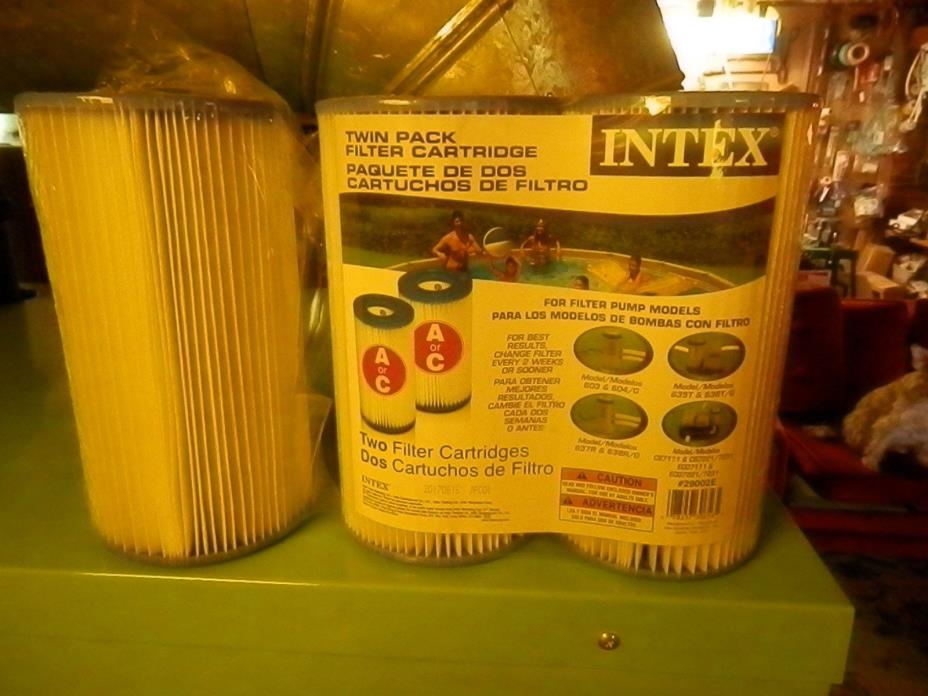 LOT OF 3 INTEX POOL FILTER CARTRIDGES A or C