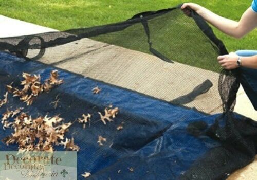 LEAF NET 16' x 32' POOL INGROUND Trap Ultra Armor Maxx Mesh with 4' Overlap New