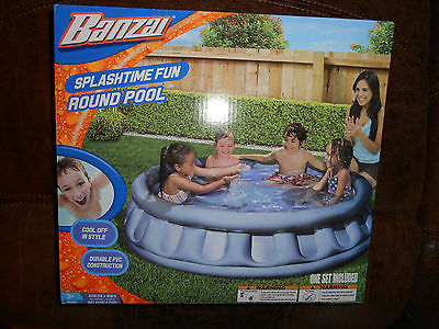 Banzai Splashtime Fun Inflatable Round Pool 62