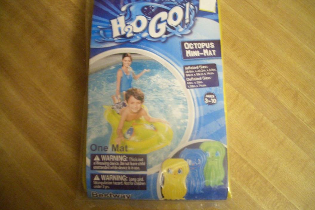 Inflatable Octopus Mini-Mat by H2O GO! Yellow Ages 3 - 10 NEW UNOPENED!