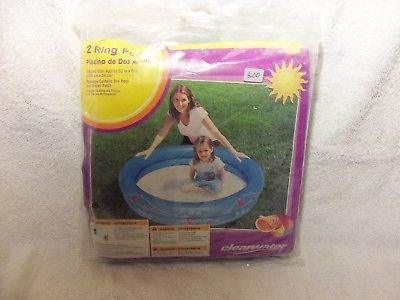 Clearwater 2 Ring Inflatable 52inx9in Pool (New)