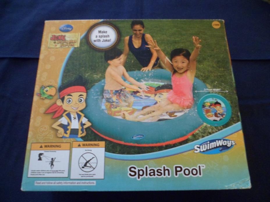 Jake & The Never Land Pirates 3' Splash Pool Toy SwimWays New Great Holiday Gift