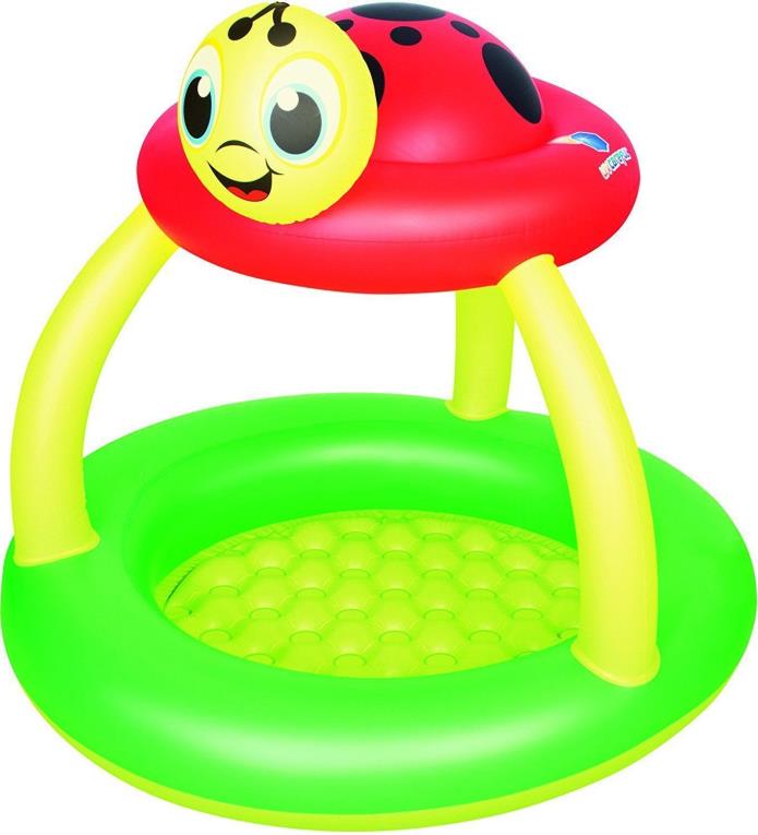 Bestway / H2O Go Round Baby Splash Pool Kiddie Play Lady Bug w/Sun Block