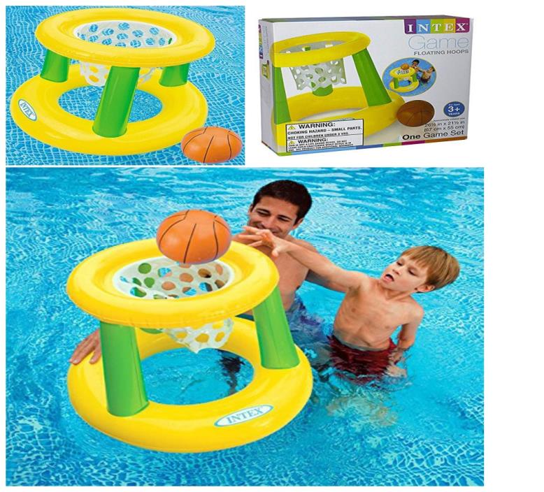 AMAZING Game Water For Kid Basketball Net Goal Swimming Pool Inflatable Hoop Toy