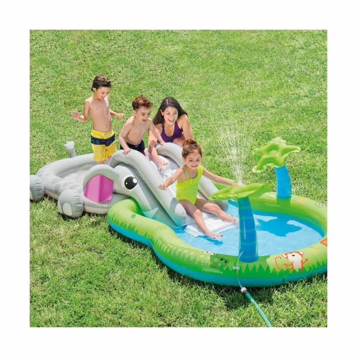 New Intex Elephant Pool Inflatable Outdoor Play Center Water Sprayer 57162WL