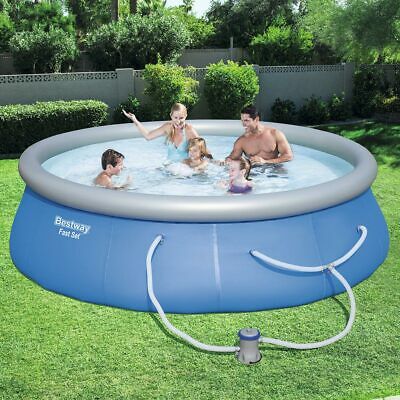 Bestway 12 FT X 30 IN Swimming Pool Set with 330 GPH Filter Pump