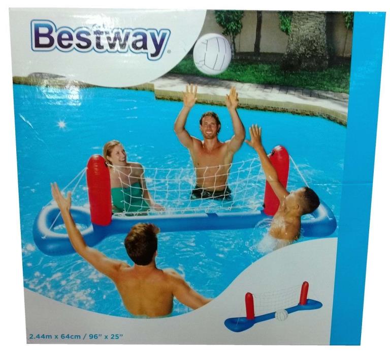 BESTWAY INFLATABLE SWIMMING POOL FLOATING VOLLEYBALL PLAY SET GAME CENTER