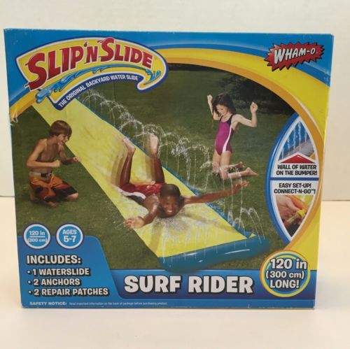 Wham-O Slip 'N Slide Surf Rider 120 inches Waterslide New!