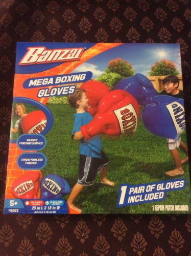 Banzai Mega Boxing gloves inflatable 1 set outdoor play massive punching surface