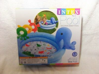 Intex Dolphin Baby Pool 35.5in x 21in  (New)