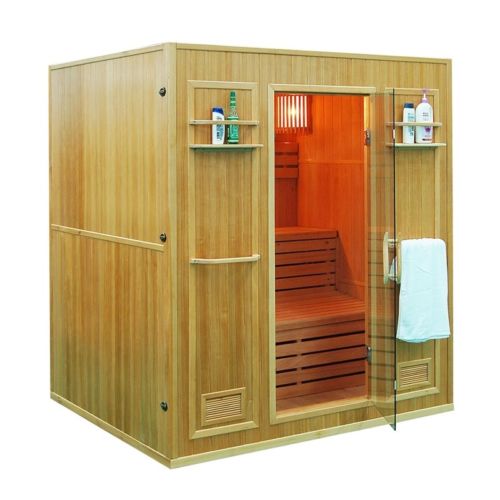 ALEKO 4 Person Indoor Wet Dry Sauna With 4.5 KW ETL Electric Heater